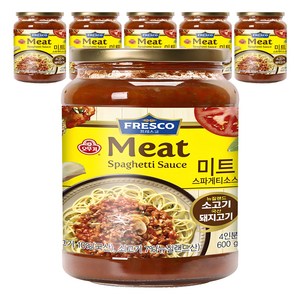 오뚜기 프레스코 미트 파스타 소스, 600g, 6개