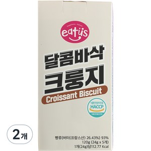 이더스 달콤바삭 크룽지 과자 5p, 120g, 2개