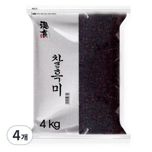 혼식 블랙푸드 찰흑미, 4kg, 4개