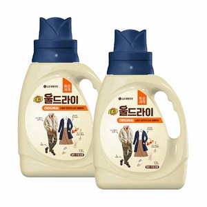 테크 울드라이 오리지널 세제 본품, 1.5L, 2개