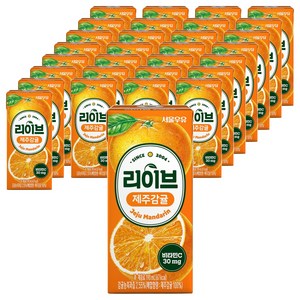 서울우유 리이브 제주감귤 주스, 190ml, 72개
