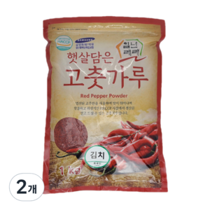 일년래래 햇살담은 중국산 김치용 고춧가루, 1kg, 2개