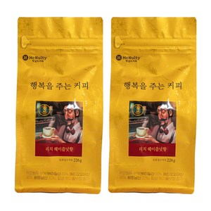 맥널티커피 리치 헤이즐넛향 분쇄 원두커피, 핸드드립, 226g, 2개