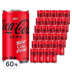 코카콜라 제로, 190ml, 60개