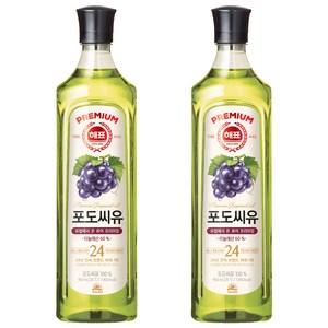 해표 포도씨유, 900ml, 2개