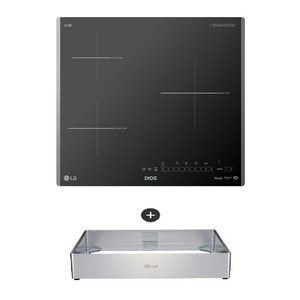 LG 디오스 인덕션 빌트인 3구 전기레인지 글라스 본품 + 프리스탠딩 자재 15cm, BEI3GQUOA