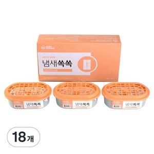 소다스쿨 반복사용 냄새쏙쏙 탈취제 선물세트, 300g, 18개