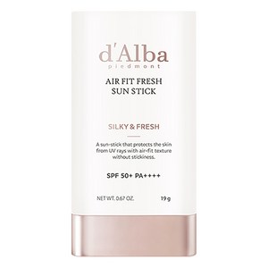 [비건뷰티] 달바 에어 핏 프레쉬 선스틱 SPF50+ PA++++, 19g, 1개