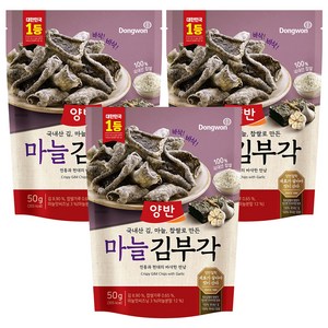 양반 마늘 김부각, 50g, 3개