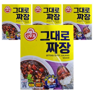 오뚜기 그대로짜장, 200g, 4개