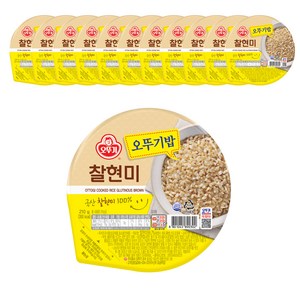 오뚜기 오뚜기밥 찰현미, 210g, 12개