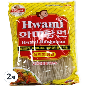 화미 납작한 당면, 1kg, 2개