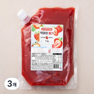 쥬피터 악마의 딸기잼, 1kg, 3개