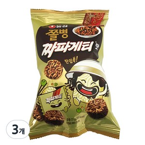 쫄병스낵 짜파게티맛, 77g, 3개