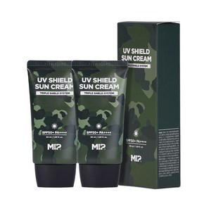 미프 UV쉴드 선크림 SPF50 PA++++ 50ml, 2개