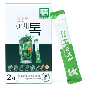 산마을 간편톡 야채톡 14p, 42g, 2개