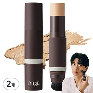 OBge 내추럴 커버 파운데이션 SPF50+ PA++++ 13g, 2호 베이지, 2개