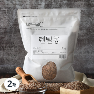 바른곡물 렌틸콩, 2kg, 2개