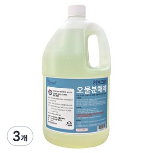 허브크린 오물분해제, 4L, 3개