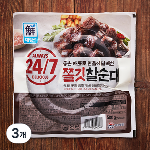 대림선 쫄깃 찰순대, 500g, 3개