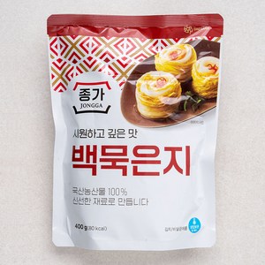 종가 시원하고 깊은 맛 백묵은지, 400g, 1개