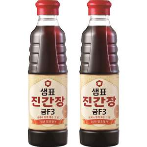 샘표 진간장 금F3, 500ml, 2개