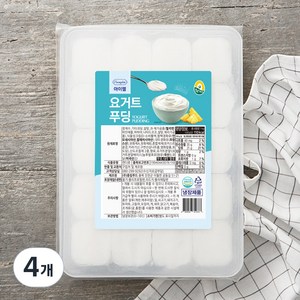 풍요한아침 아이젤 요거트푸딩, 1kg, 4개