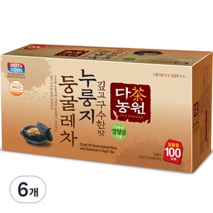 다농원 누룽지 둥굴레차, 1.5g, 100개입, 6개