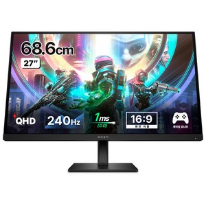 HP QHD 240Hz 게이밍 모니터, 68.6cm, OMEN 27qs