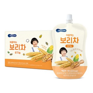 베베쿡 처음먹는 유기농 보리차, 보리맛, 20개, 120ml