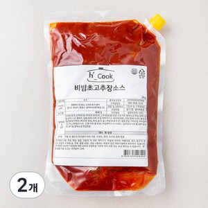에이치쿡 비빔 초고추장 소스, 2kg, 2개