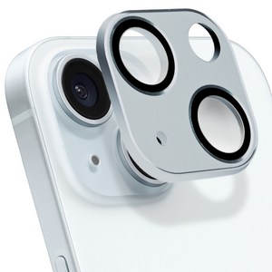 아이몰 카메라 렌즈 일체형 풀커버 강화유리 메탈 보호필름 블루, 1개