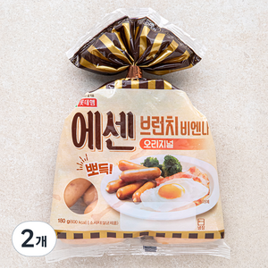 롯데햄 에센 브런치 비엔나 오리지널, 180g, 2개