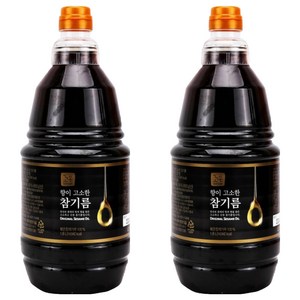 꼬손 향이 고소한 참기름, 1.8L, 2개