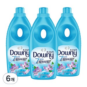다우니 탈취파워 레몬그라스와 라일락 초고농축 섬유유연제 본품, 1.05L, 6개