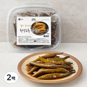 일미 국내산 청양고추 장아찌, 400g, 2개