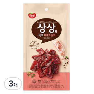 상상육포 페퍼앤솔트, 30g, 3개