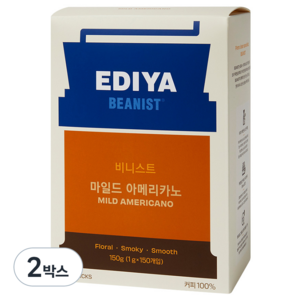 이디야 비니스트 마일드 원두커피믹스, 1g, 150개입, 2개