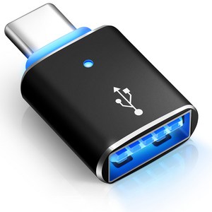 홈플래닛 USB 3.0 A타입 to C타입 변환 OTG 젠더 with LED 라이트, GEN-AC02, 1개