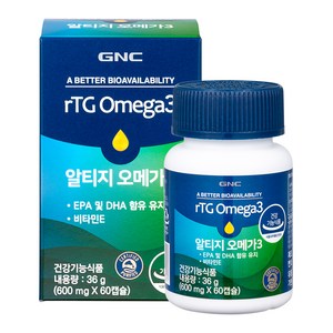 GNC 알티지 오메가3, 60정, 1개