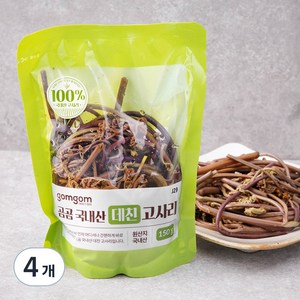 국내산 데친 고사리, 150g, 4개