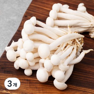 친환경 흰색 만가닥 버섯, 150g, 3개