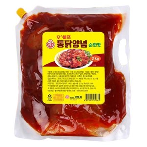 오뚜기 오쉐프 통닭양념 순한맛, 2kg, 1개