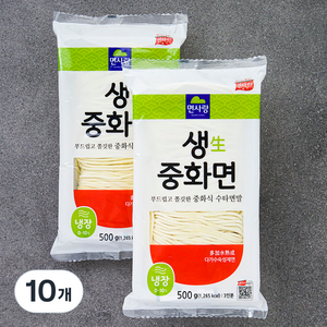 냉장_면사랑 생 중화면 6인분, 500g, 10개