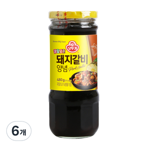 오뚜기 과일담은 돼지갈비 양념, 480g, 6개