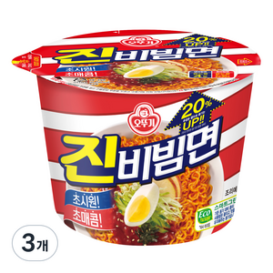 오뚜기 진비빔면 132g, 3개