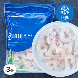 오션스글로벌 비비수산 흰다리 생새우살 2개입 (냉동), 400g(미니, 91/120), 3봉