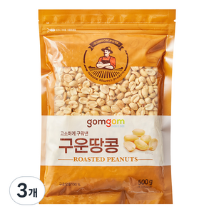 곰곰 구운땅콩, 3개, 500g