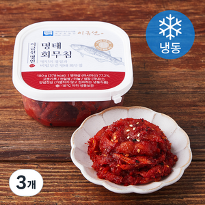 이금선 명인 국산 고춧가루 명태회무침 (냉동), 180g, 3개