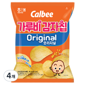 가루비 감자칩 오리지널, 96g, 4개